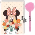 Pamiętnik+długopis z pomponem Minnie - tantis.pl
