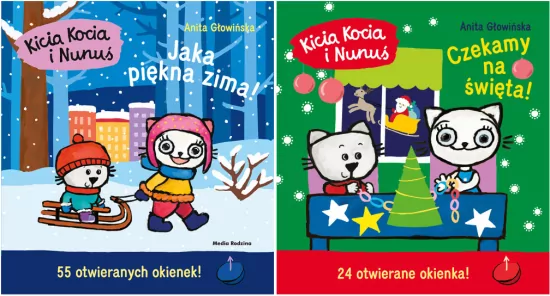 Pakiet: Jaka piękna zima! Kicia Kocia i Nunuś / Czekamy na święta! Kicia Kocia i Nunuś. Kalendarz adwentowy