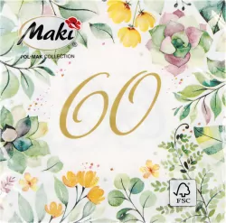 SERWETKA PAP 3W 330X330 60 LAT FLORAL PM OP