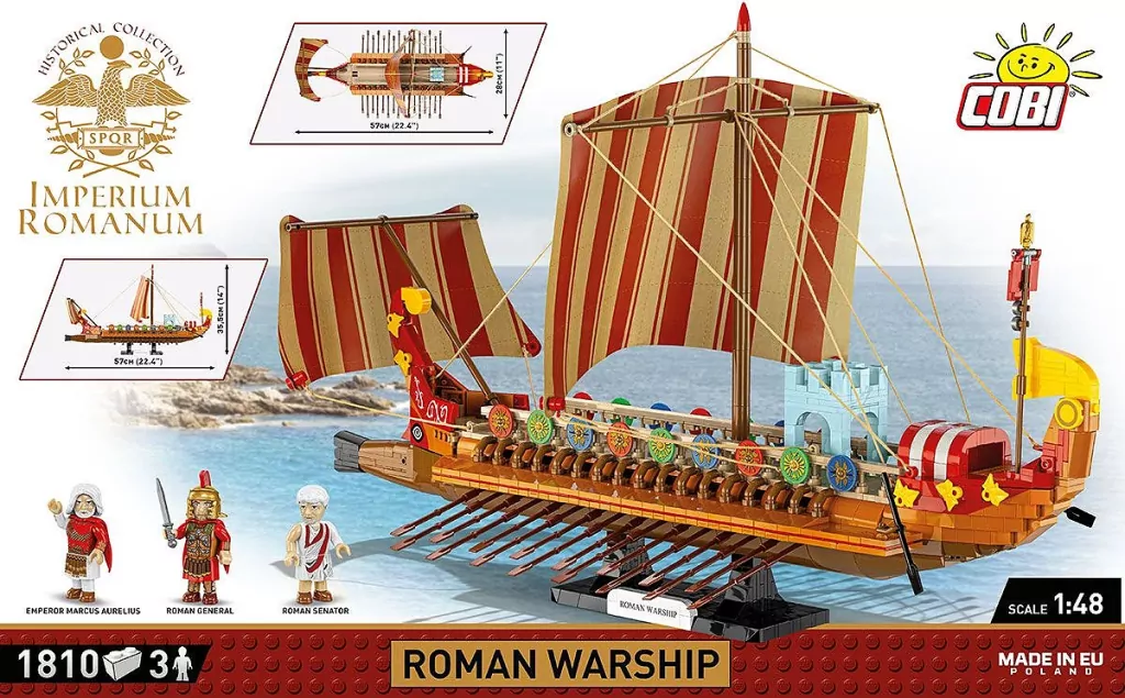 Imperium Rzymskie. Rzymski okręt wojenny - tantis.pl