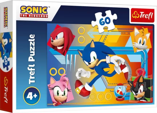 Trefl. Puzzle 60. Sonic w akcji