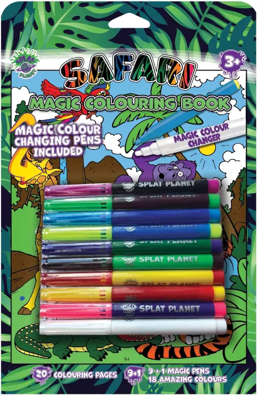 Książeczka z magicznymi mazakami Safari - tantis.pl