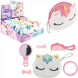 Zestaw piękności torebka pluszowa jednorożec MIX
