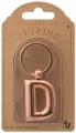 Metalowy brelok do kluczy litera D Keyring - tantis.pl