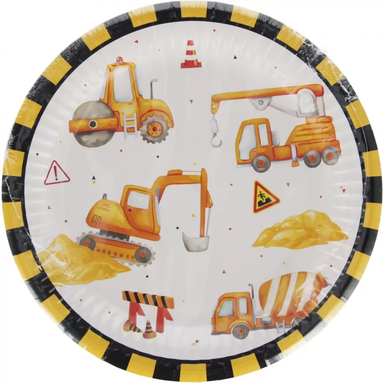 Talerze papierowe plac budowy - tantis.pl