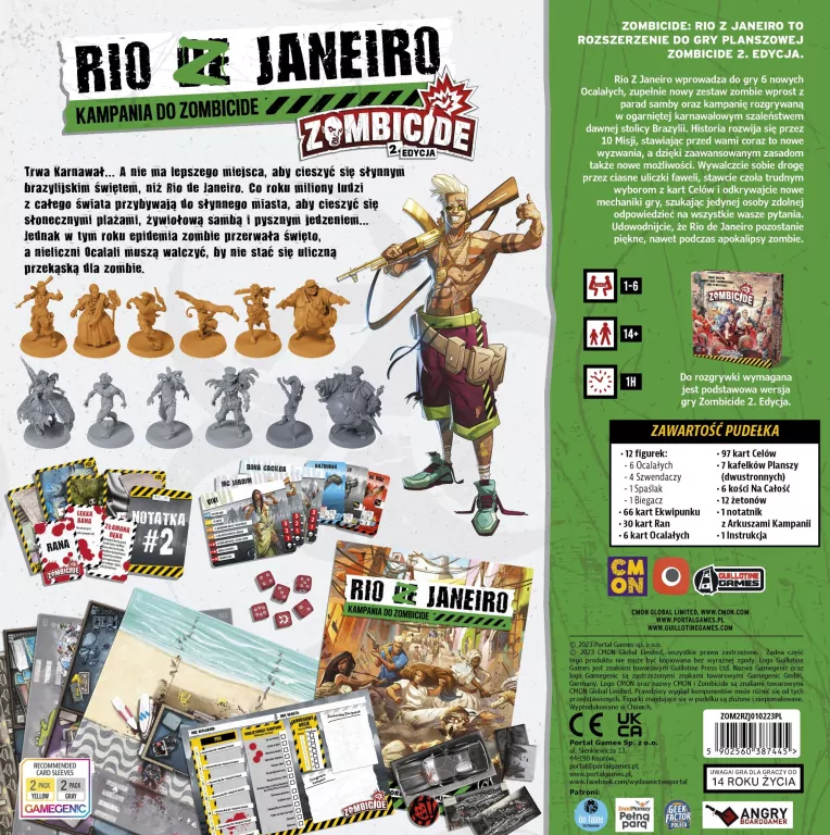 Zombicide 2ed: Rio Z Janeiro, gra planszowa, Portal Games - tantis.pl