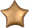 Balon foliowy Lustre satynowy złoty gwiazda luzem - tantis.pl