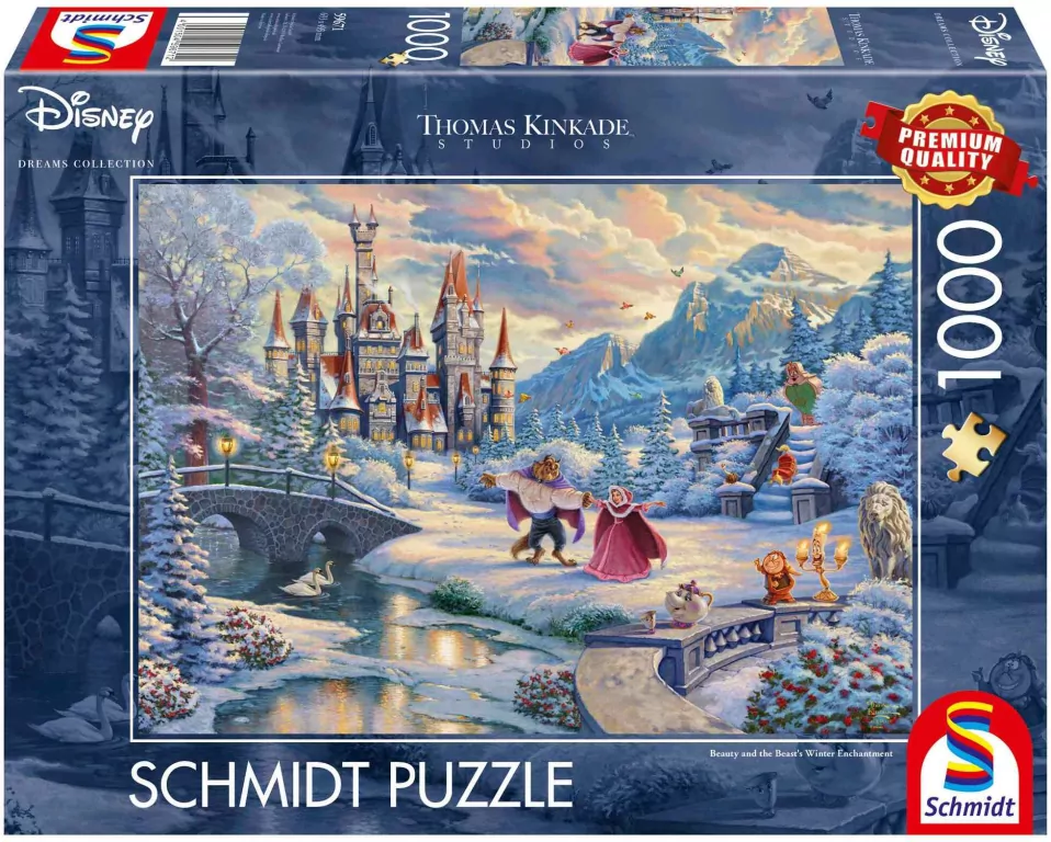 Puzzle PQ 1000 Thomas Kinkade Piękna i Bestia G3 - tantis.pl