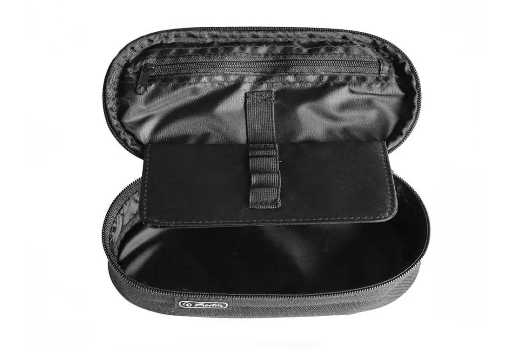 Piórnik kosmetyczka etui Czarny Herlitz - tantis.pl
