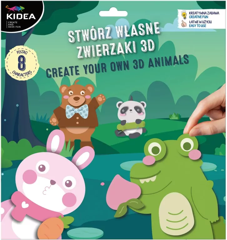 Stwórz Zwierzaki 3D KIDEA - tantis.pl