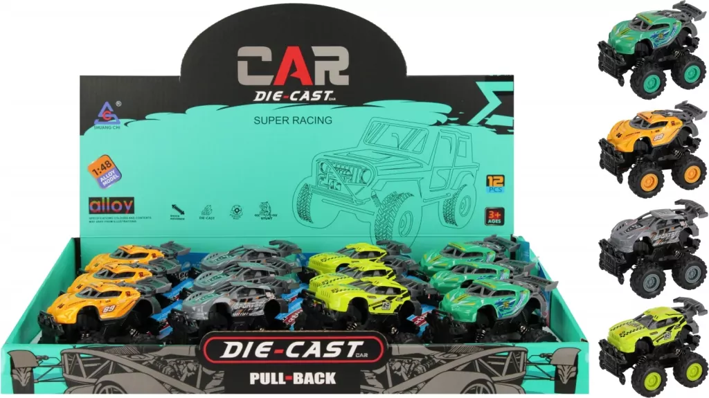 AUTO TEREN MET P/B 8CM MIX4 MC DISP 12/144/288 - tantis.pl