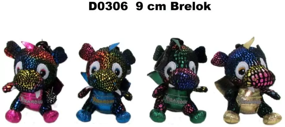 Brelok smok Kraków 9cm MIX - tantis.pl