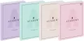 Brulion Academy Pastel. B5/128K kratka. 5 sztuk - tantis.pl