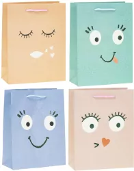 Torebka z brokatem Buźka 31x42x12cm mix ROZETTE. 1 sztuka