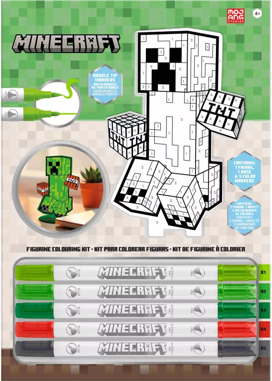 Zestaw figurka 2D Minecraft + mazaki MC00057 - tantis.pl