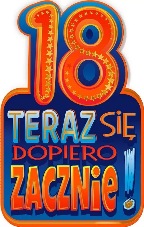 Kartka okolicznościowa Urodziny 18 - tantis.pl