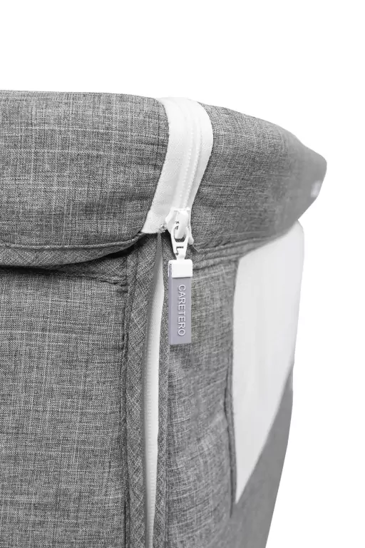 Caretero Łóżeczko dostawne Sleep2gether grafitowe - tantis.pl