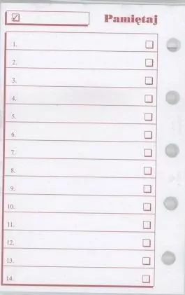 Wkład do organizera M Pamiętaj - tantis.pl