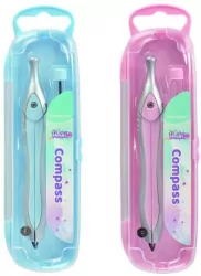 Cyrkiel plastikowy, pastel z ołówkiem w etui, mix