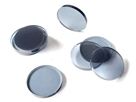 Żetony puste akryl transparent grafit - tantis.pl