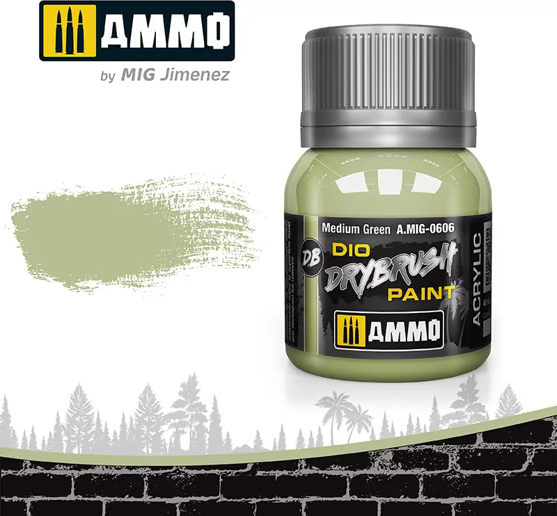 Ammo: DIO Drybrush - Medium Green - tantis.pl