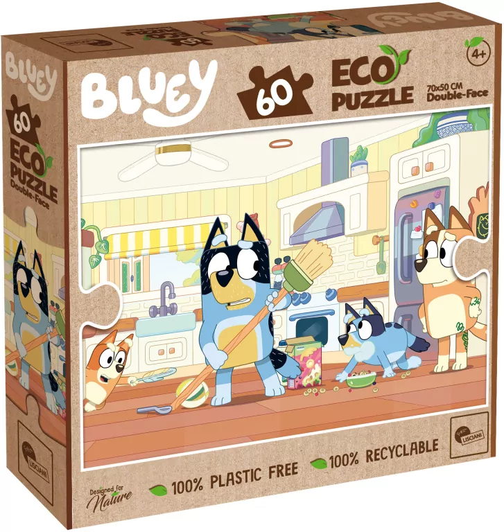 Puzzle 60 Bluey Eko dwustronne - tantis.pl