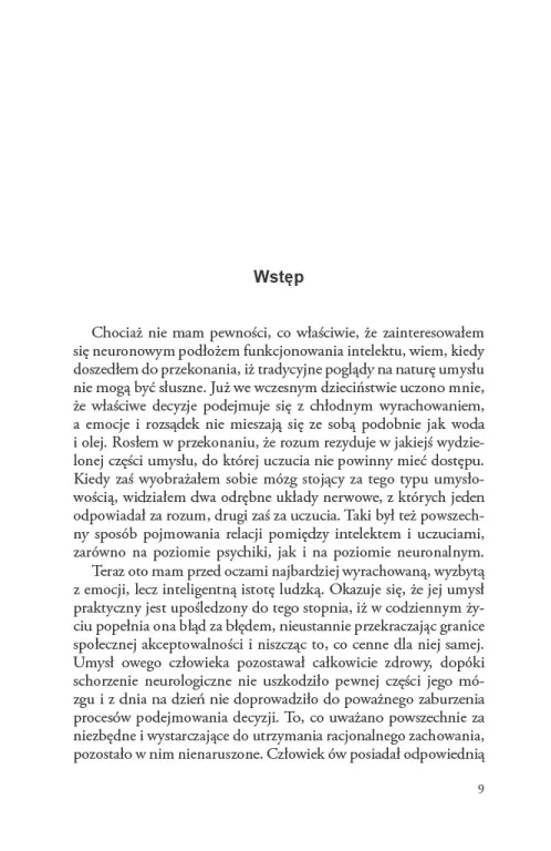 Błąd Kartezjusza. Emocje, rozum i ludzki mózg - tantis.pl
