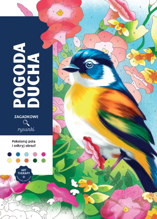 Art therapy. Kolorowanka antystresowa. Pogoda ducha. Zagadkowe rysunki - tantis.pl