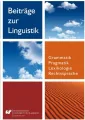 Beitrge zur Linguistik. Grammatik, Pragmatic, Lexicologie, Rechtssprache - tantis.pl