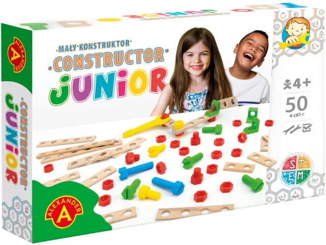 Mały konstruktor Junior. 50 elementów - tantis.pl