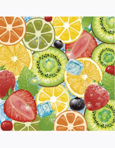 Serwetki DAISY Lunch SD 330x330 Owoce 044801 - tantis.pl