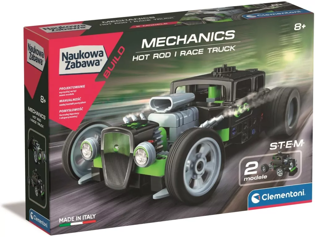 Naukowa zabawa. Mechanics Hot Rod i race truck - tantis.pl