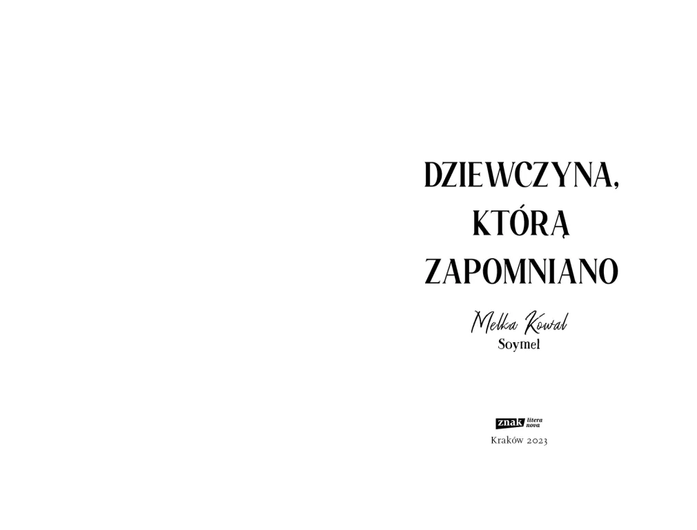 Dziewczyna, którą zapomniano - tantis.pl