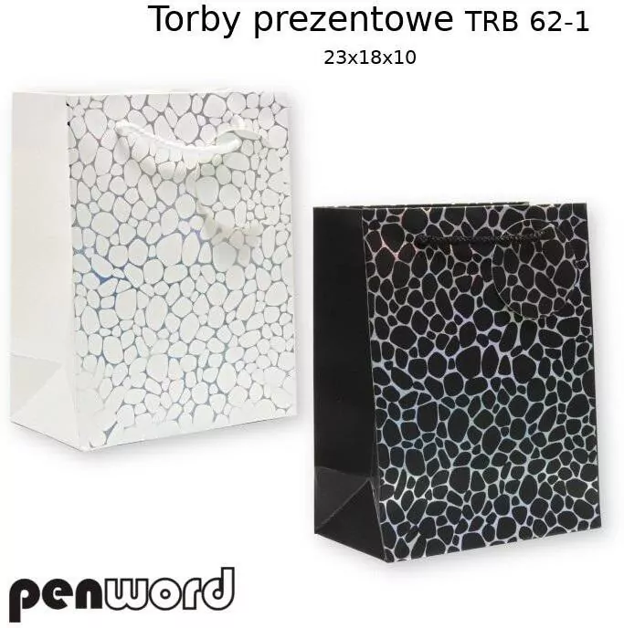 Torebka prezentowa 23x18x10cm. Mix - tantis.pl