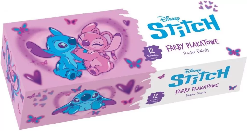 Farby plakatowe Stitch Pink 20ml 12 kolorów - tantis.pl