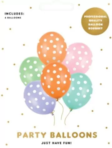 Balony 30cm. Kropki - tantis.pl