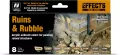 Vallejo: 71.214 - Model Air - Effects - Ruins & Rubbles (8 x 17 ml) - tantis.pl