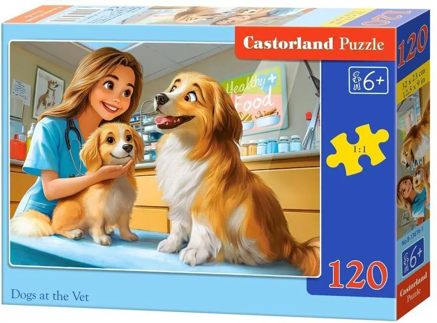 Puzzle 120 Dogs at the Vet CASTOR - tantis.pl