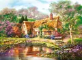 Puzzle 3000. Twilight at Woodgreen Pond - tantis.pl