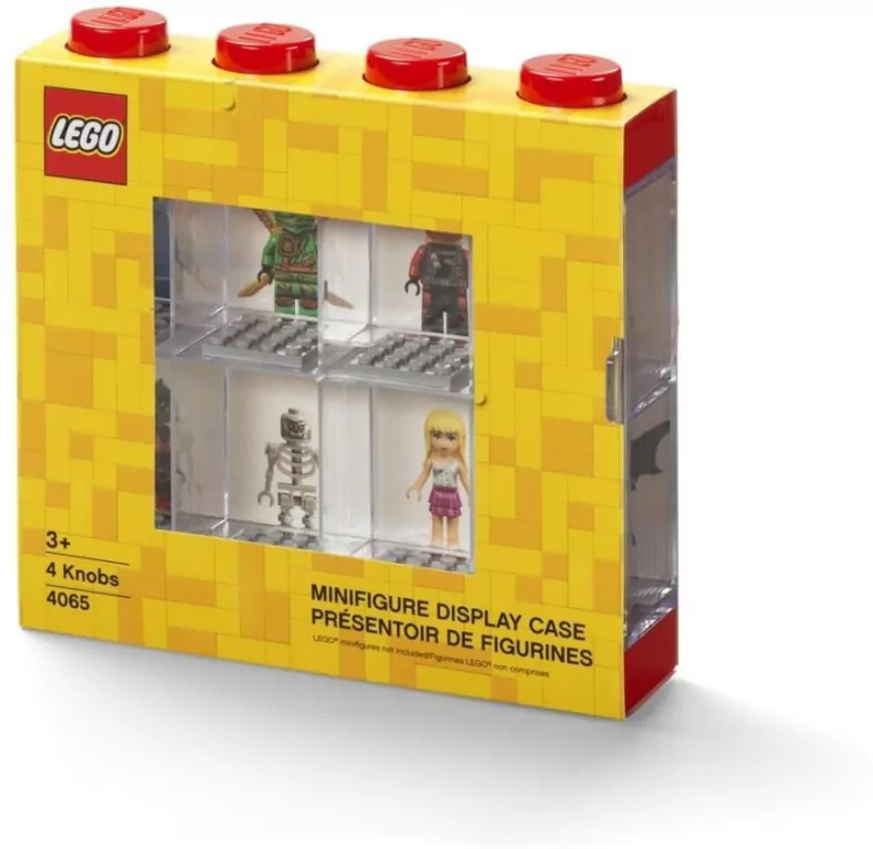 Lego(R) witrynka na 8 minifigurek czerwona - tantis.pl