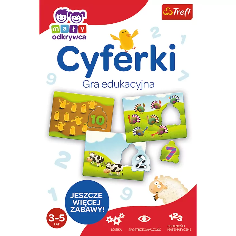 Cyferki. Mały odkrywca. Gra edukacyjna - tantis.pl