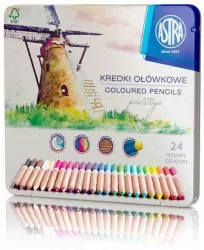 Kredki ołówkowe prestige 24 kolorów Astra