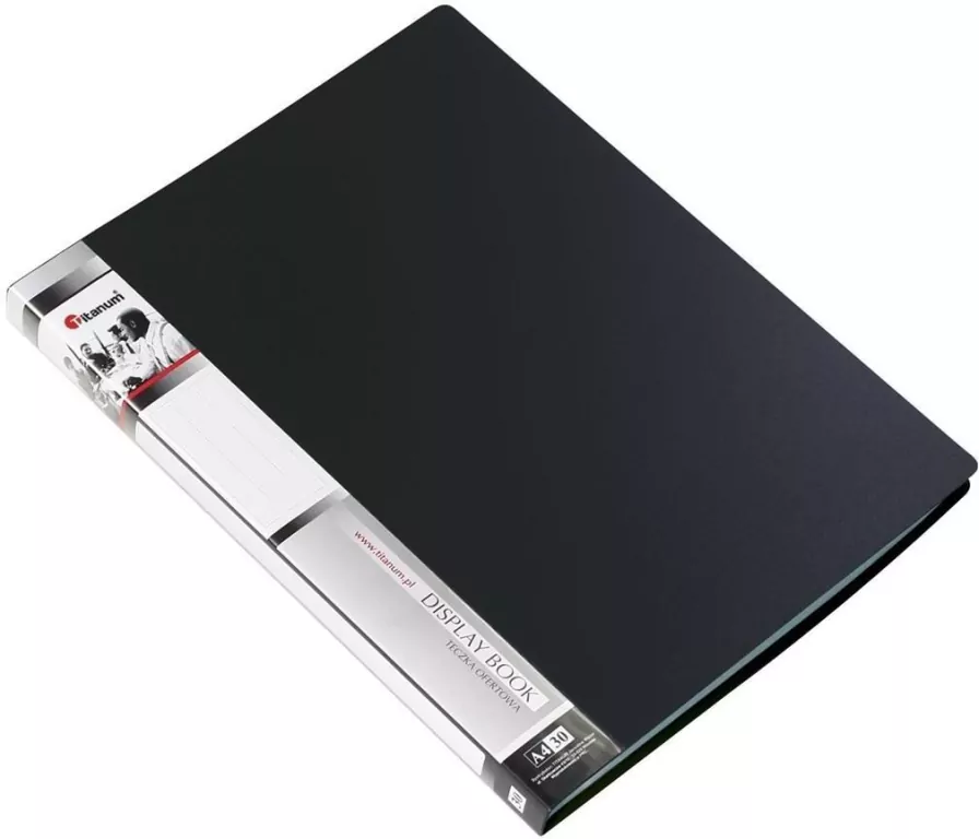 Teczka ofertowa A4 30 koszulek czarna - tantis.pl