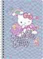 Kołobrulion A4 100k.kratka metalowa spirala Hello Kitty pink wzór 3 - tantis.pl