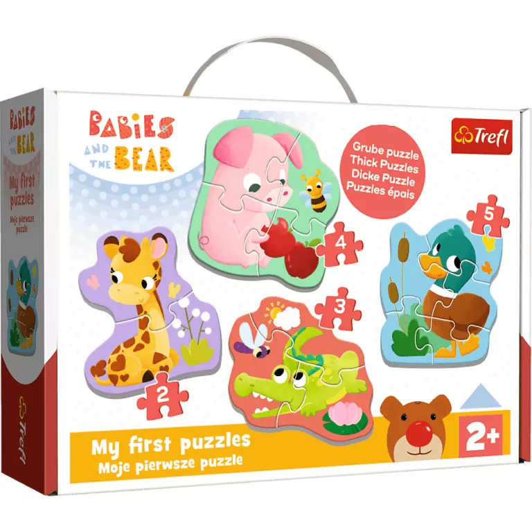 Puzzle Baby Classic - Bobaskowe zwierzątka TREFL - tantis.pl