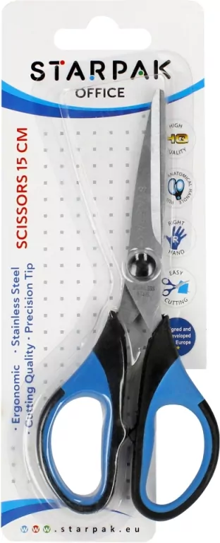 Nożyczki metalowe z gumową rączką - tantis.pl