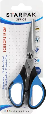 Nożyczki metalowe z gumową rączką