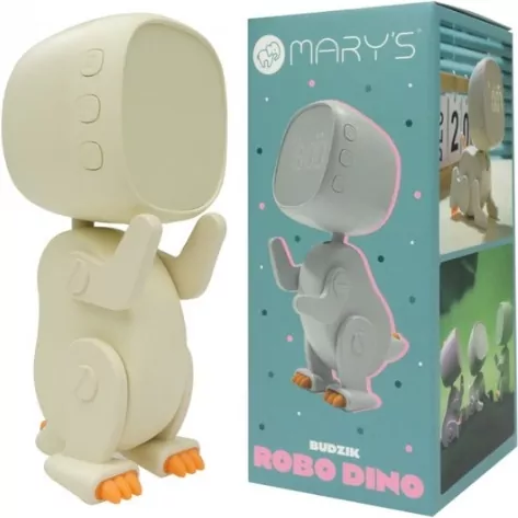 Budzik robo dino biały - tantis.pl
