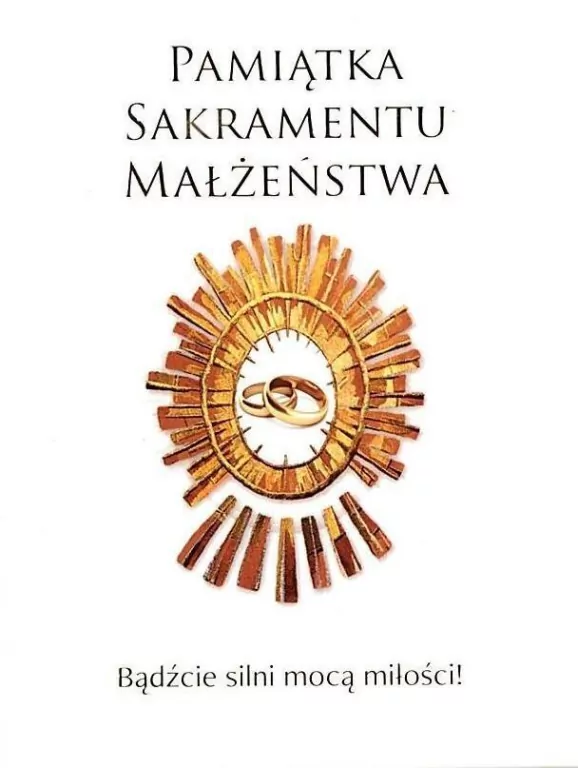 Pamiątka Sakramentu Małżeństwa - tantis.pl