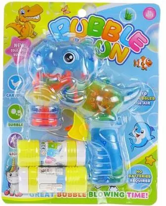 Pistolet do baniek mydlanych ze światłem MIX - tantis.pl